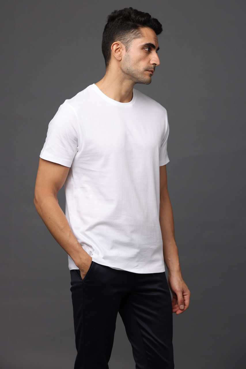 Alfaq Basic Premium white tshirt